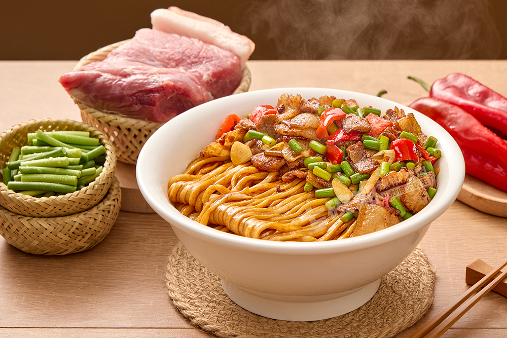 回锅肉干拌面