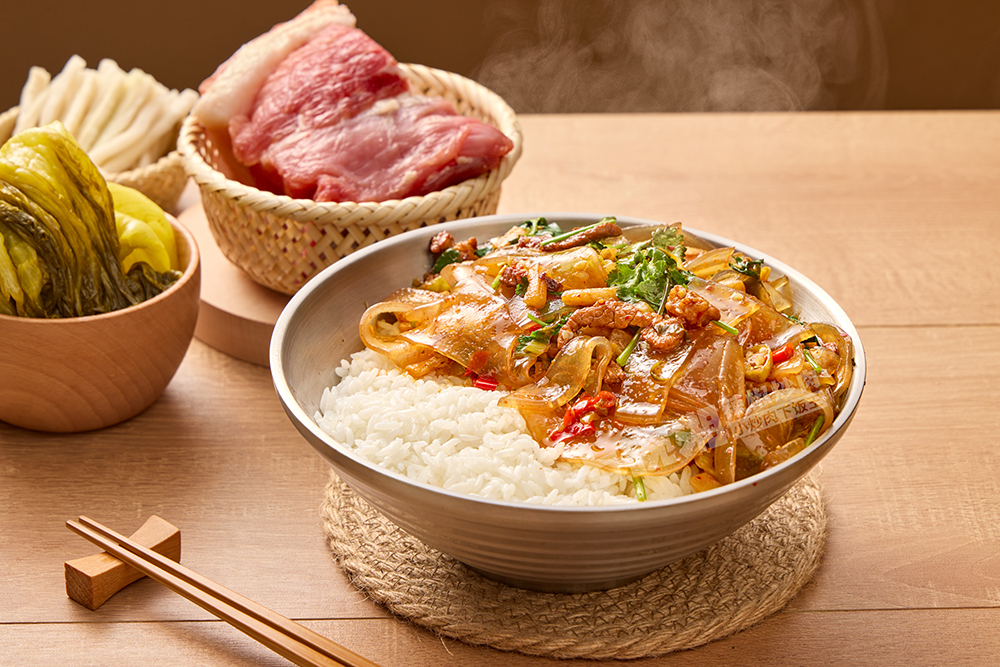 酸辣粉皮肉丝